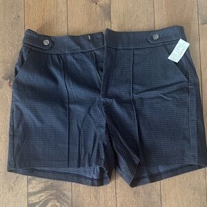 Women's Navy Blue Patterned Shorts